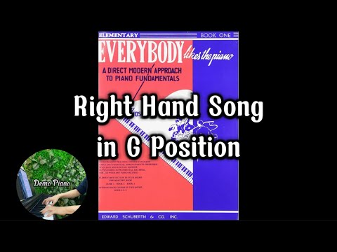 Right Hand Song in G Position (P19) | Everybody Likes The Piano Book 1