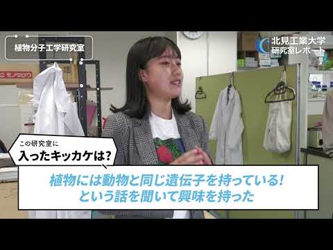 【バイオ食品工学コース】植物分子工学研究室紹介動画