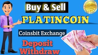 How to Buy & Sell Platincoin Coinsbit Exchange  Full information  Hindi How to withdrawal Euro