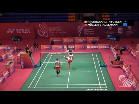 2021 European Championships Quarter-final M. Fruergaard/Sara Thygesen-A.Müller/Jenjira Stadelmann