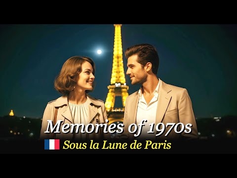 🇫🇷 Sous la Lune de Paris | 1970s Paris Love Song | Vintage Chanson under the Moonlight