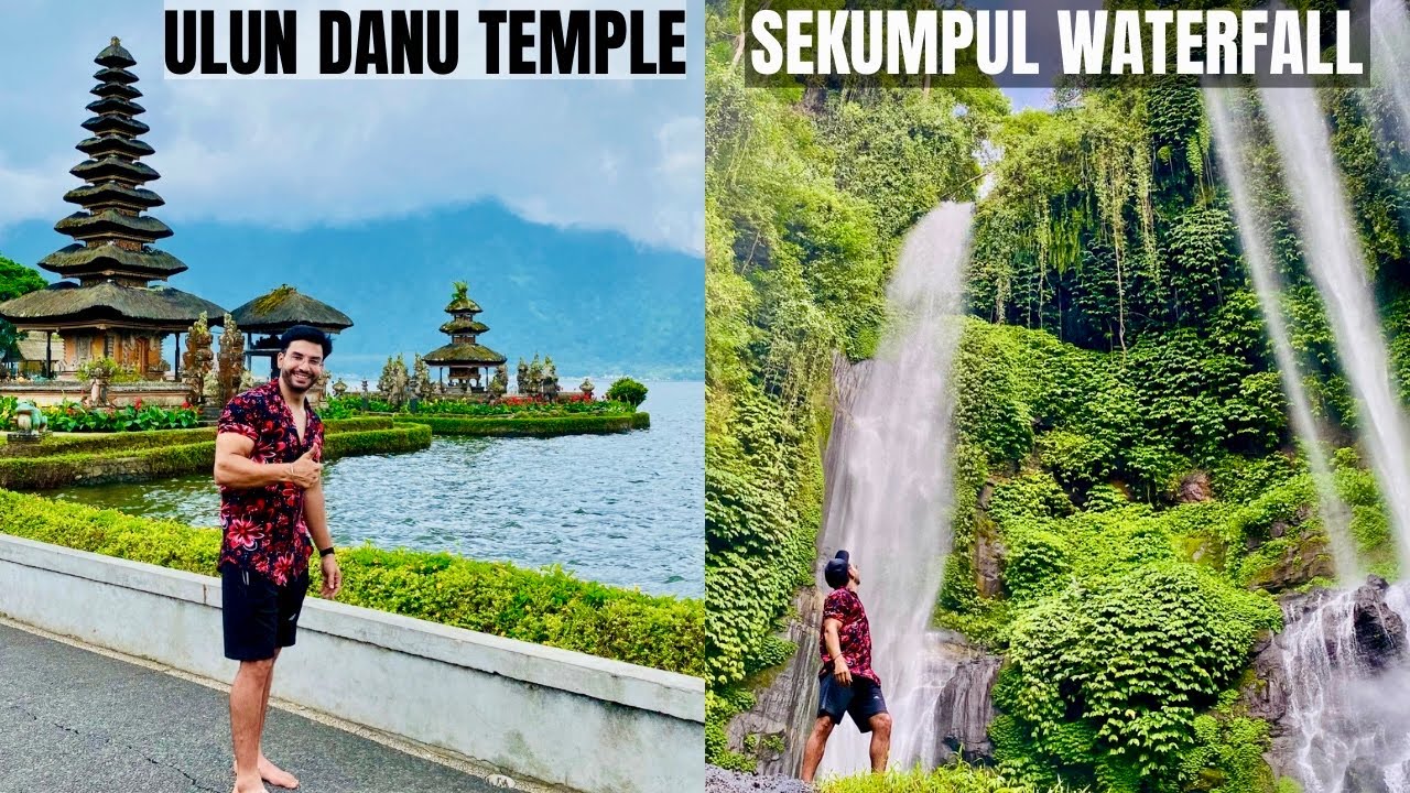 A traveler immerses in the mystical allure of Pura Ulun Danu Beratan.
