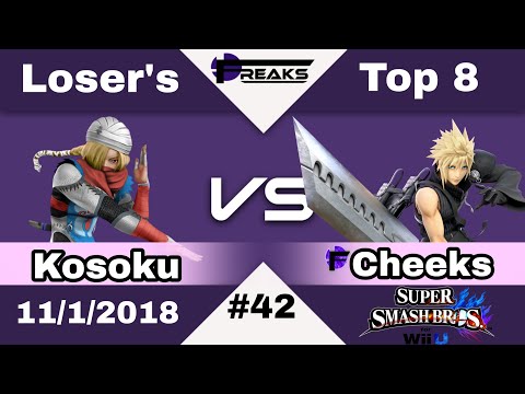 FREAKS 42 Singles Losers: Kosoku (Sheik) vs FFRKS | Cheeks (Cloud)