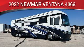A preview image of the linked video showcasing 2022 Newmar Ventana 4369