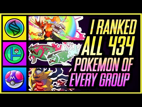 I Ranked ALL 434 Pokemon From EVERY GROUP!