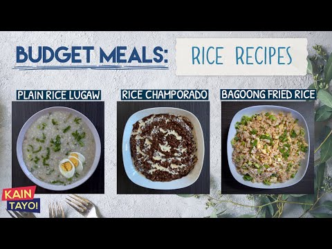 Filipino Rice Recipes / Affordable Filipino Meals