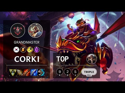 Corki Top vs Sett - KR Grandmaster Patch 10.12