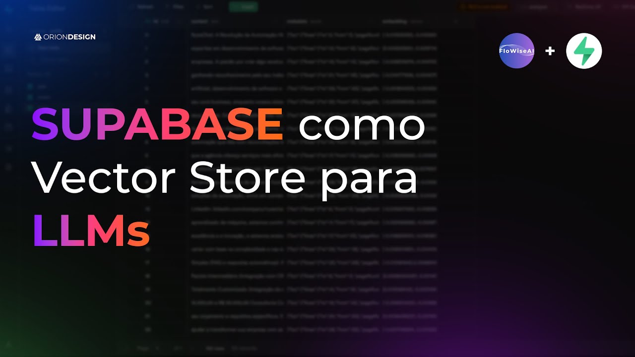 Como usar Supabase como Vector Store para aplicações LLMs