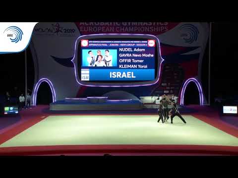 Men's group Israel - 2019 junior European Champions, balance