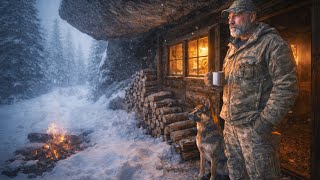Los vecinos se burlaron cuando construyó solo una cabaña en una cueva —hasta que la ventisca le
