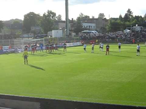 Odra Wodzisław - Legia Warszawa 23.08.2009 2X słupek Legii