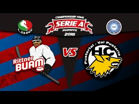 Rittner Buam vs HC Pustertal Playoff Finale Spiel 1 Endstand 2:3 nach Penalty
