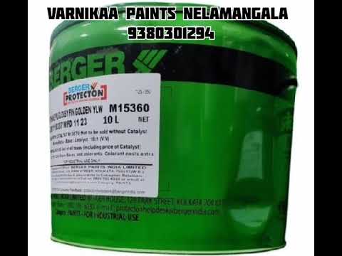 Bergerthane PU Glossy Finish Golden Yellow/Signal Red