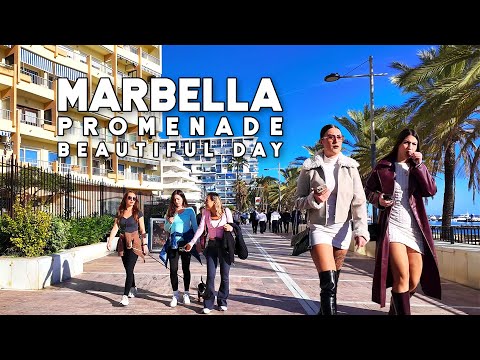 Marbella Promenade Spain Beautiful Day January 2026 Sunny Costa del Sol Walk | Malaga 🇪🇸