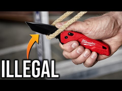 New Milwaukee Tools FASTBACK Utility Knives That Could Be ILLEGAL!
