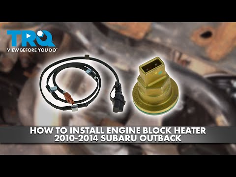 How to Install Engine Block Heater 2010-2014 Subaru Outback