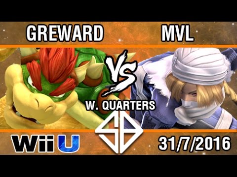 [SONIC BOOM] Greward (Bowser) Vs. MVL (Sheik, Toon Link) SSB4 Winners Quarters - Top 16