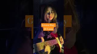 Download lagu GREEN DAY - 21 GUNS GUITAR COVER !! #femaleguitarist #greenday #21guns #guitarcover #trendingsong mp3