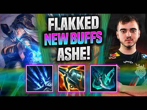 FLAKKED IS A GOD WITH ASHE WITH NEW BUFFS! - G2 Flakked Plays Ashe ADC vs Kalista! | Season 2022