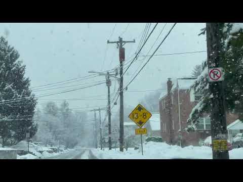 02-07-2021 Montgomery County, Pennsylvania - Winter Storm Begins - 4K
