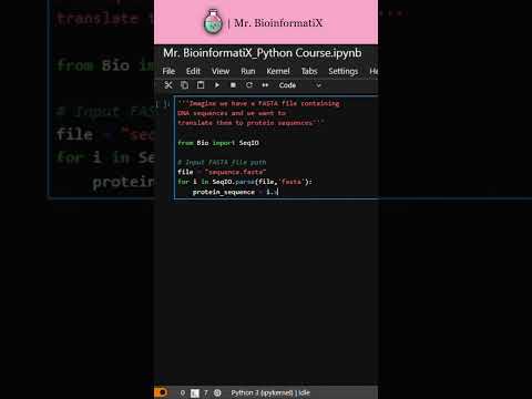 Python for Bioinformatics Trick 🧬| Bioinformatics for Beginners | Computational Biology