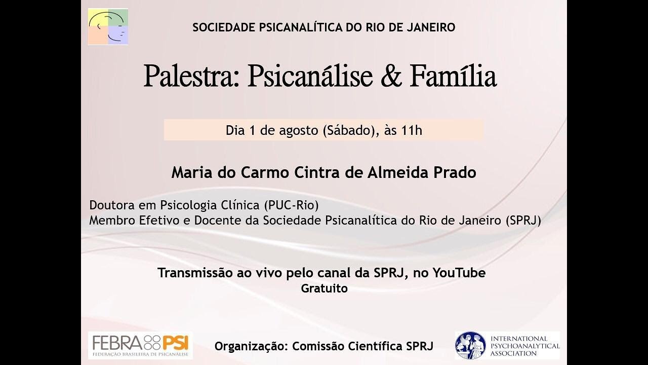 Palestra: Psicanálise & Família