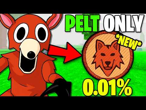 Using ONLY PELT TRADER LOOT To Survive 99 Nights In The Forest!