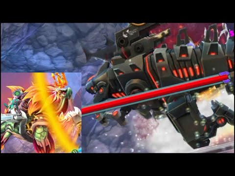 Mighty Matriarch (New Apex Shark) Vs Mecha Sharkjira Enemy - HUNGRY SHARK WORLD