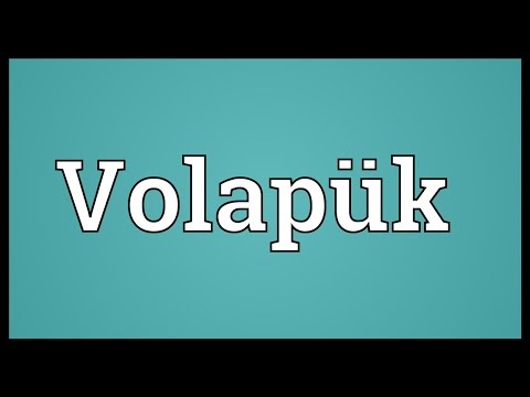 Volapük Meaning