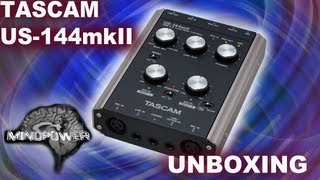 Video thumbnail for Tascam US-144 mkII USB 2.0 Audio/MIDI Interface Unboxing - MindPower009 by MindPower009
