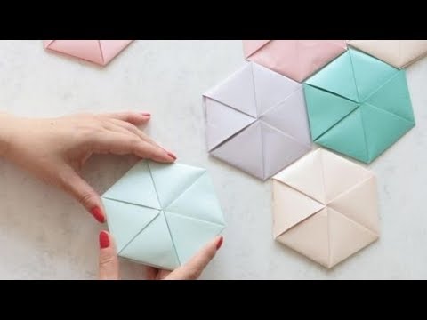 How To Make Envelope Out Of Paper || Hexagon Letter Origami