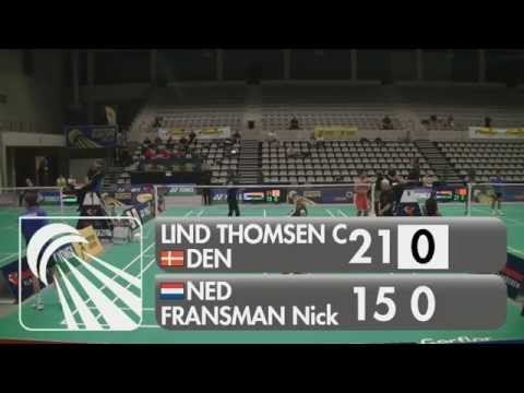 Christian Lind Thomsen vs Nick Fransman (MS, 1/4 Finals) - 2015 Belgian International