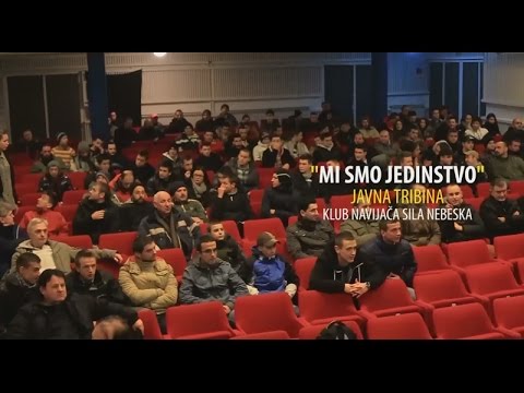 "Mi Smo Jedinstvo" Javna tribina Kluba navijača Sila Nebeska (ABC.ba)