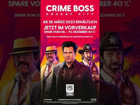 Heute noch im Vorverkauf 40% auf Crime Boss Rockay City im Epic Games Store sparen!