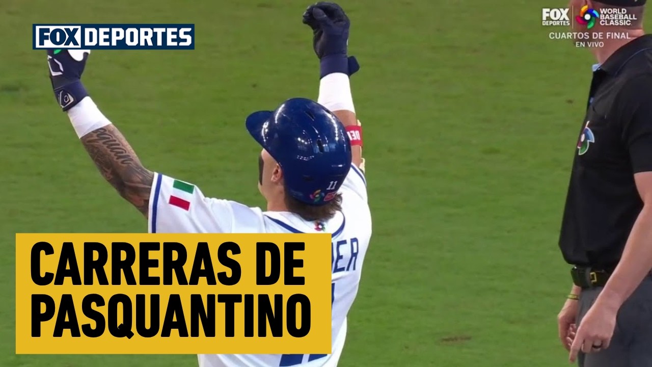 🤩🔥 CARRERAS DE Pasquantino y Canzone | Puerto Rico 2-6 Italia | World Baseball Classic 2026
