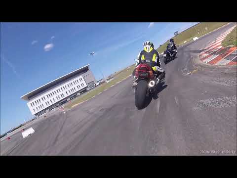 Track day motocyklowy Tor Jastrząb 06.2019 - Honda CBR 954 - Nauka jazdy po torze.