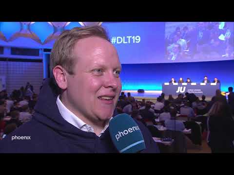 JU-Deutschlandtag - Interview Tilman Kuban nach seiner Wahl zum JU-Chef am 16.03.2019