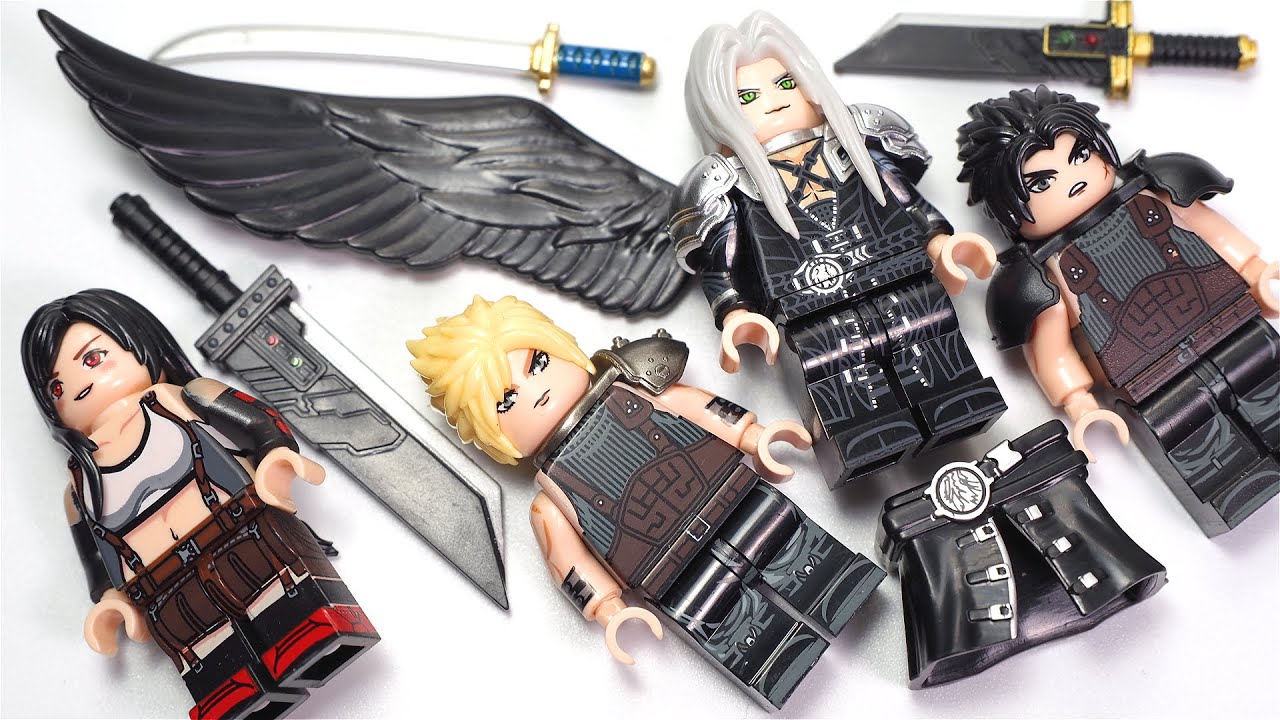 LEGO Final Fantasy 7 Rebirth | Cloud | Sephiroth | Tifa | Zack Unofficial Lego Minifigures