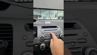 code radio honda civic #honda #civic #code #radio