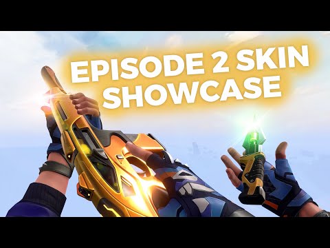 VALORANT EPISODE 2 SKIN SHOWCASE! ALL BATTLEPASS SKINS + VARIANTS! // VALORANT Gameplay (PC)