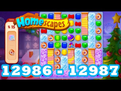 Homescapes Level 12986 - 12987 HD 3 - match puzzle Gameplay Walkthrough android | IOS | GameGo Game