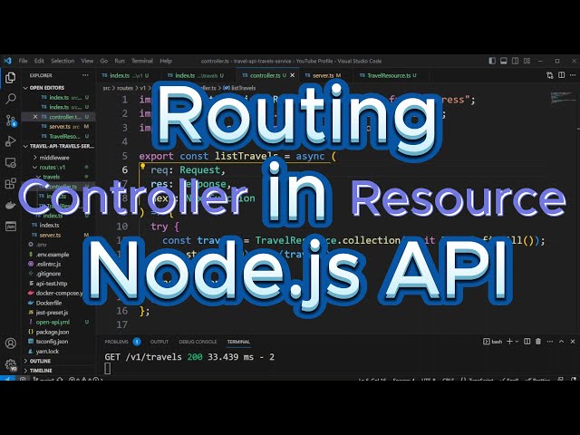 Thumbnail of Routing in Node.js API | Controller and Resource Patterns lesson
