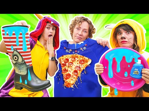 Lustiges Video für Kinder mit Nicole | Magisches Schloss. Der Drache und der Fuchs treiben Unfug.