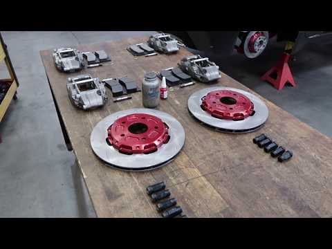 Dual Caliper Drift Car Brake Install - 1 minute - StopTech Custom Big Brakes