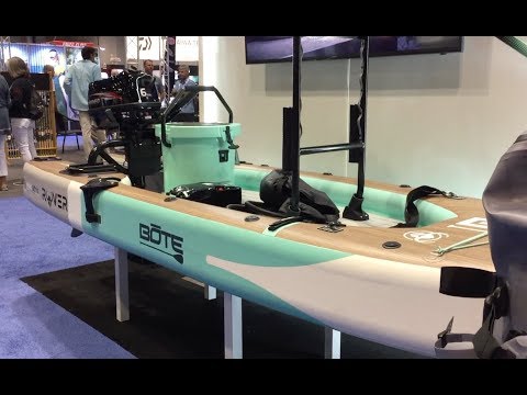 iCast 2018 - BOTE ROVER STAND UP PADDLE BOARD walk thru of MOTORIZED SUP