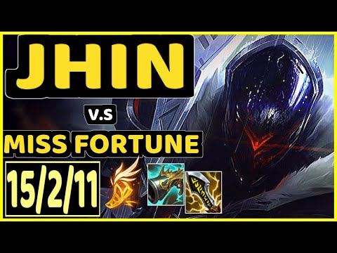 SSUMDAY (JHIN) vs MISS FORTUNE - 15/2/11 KDA BOTTOM ADC GAMEPLAY - NA Ranked GRANDMASTER