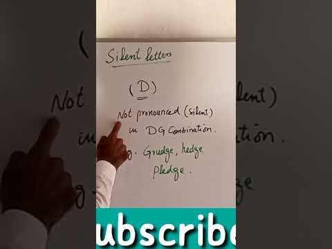 Silent letter in English |rules for silent letter "D"