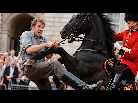 Man Tries Riding Royal Guard’s Horse While Drunk – But the Horse Has Other Plans| Best Emotional...