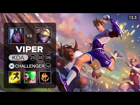 Viper Ezreal vs Varus ADC - KR Challenger - Patch 13.3 Season 13