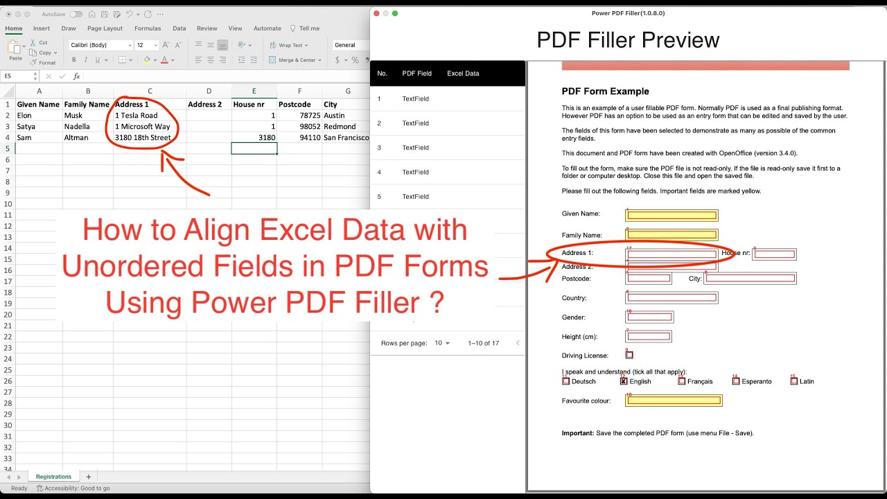 Fix Out-of-Order PDF Fields — Align Excel Data Easily